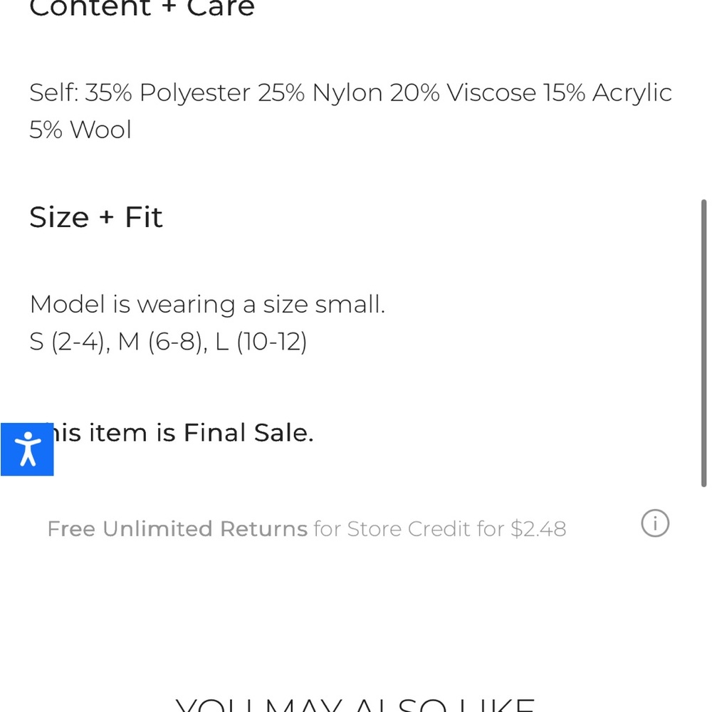NWT Revolve NIA YVONNE SWEATER XS - Picture 3 of 9